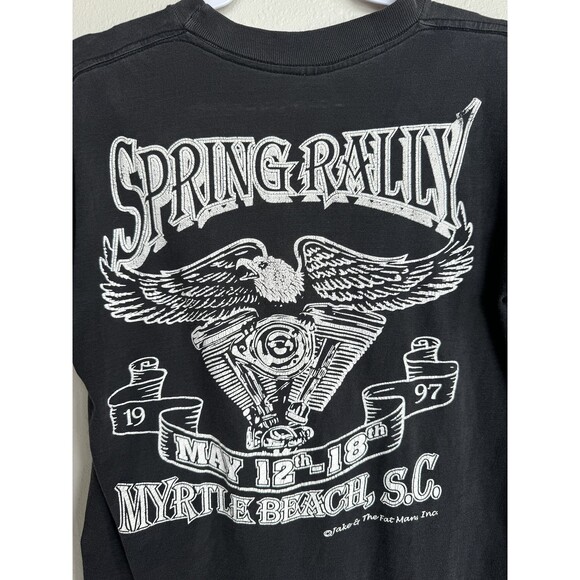 Vintage 1997 Spring Rally Myrtle Beach South Carolina T-shirt Y2K Style Small - Picture 4 of 7